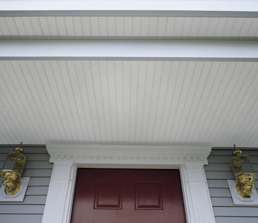 sofit fascia to accent vinyl siding installation